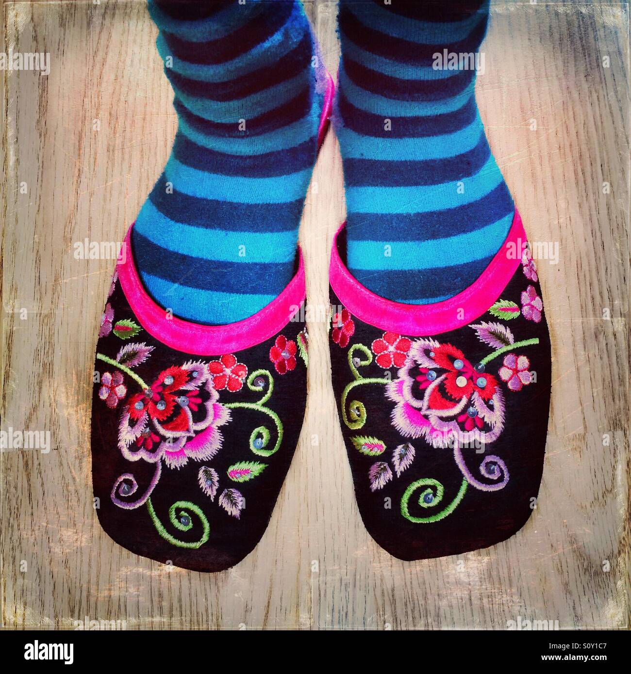 Fancy footwear - Smartphone Captured Stock Image