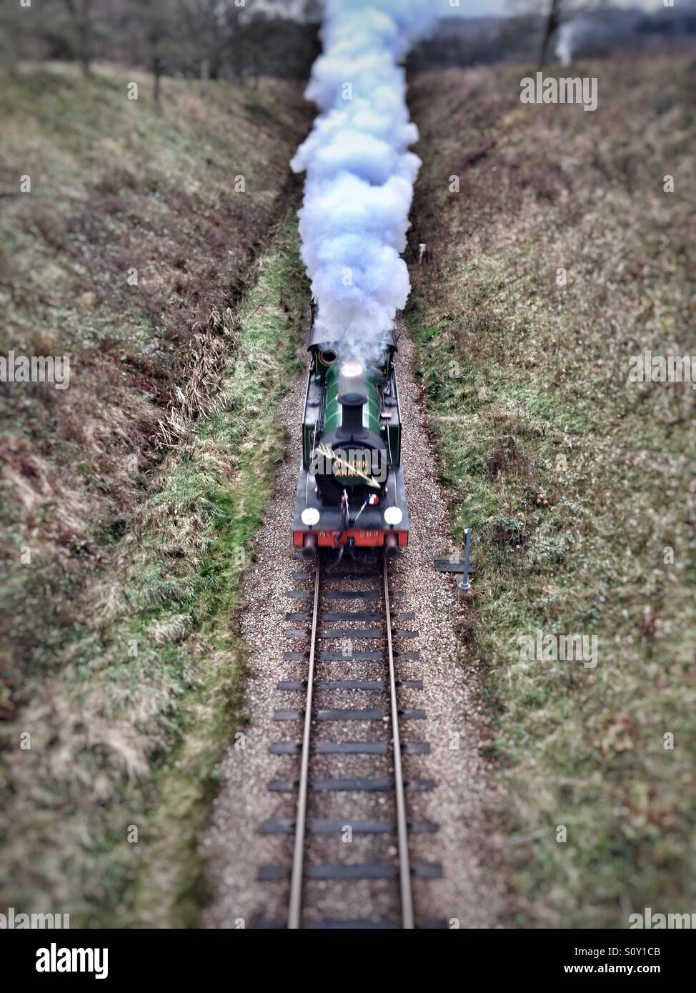 Bluebell steam train, sussex, UK - Smartphone Captured Stock Image