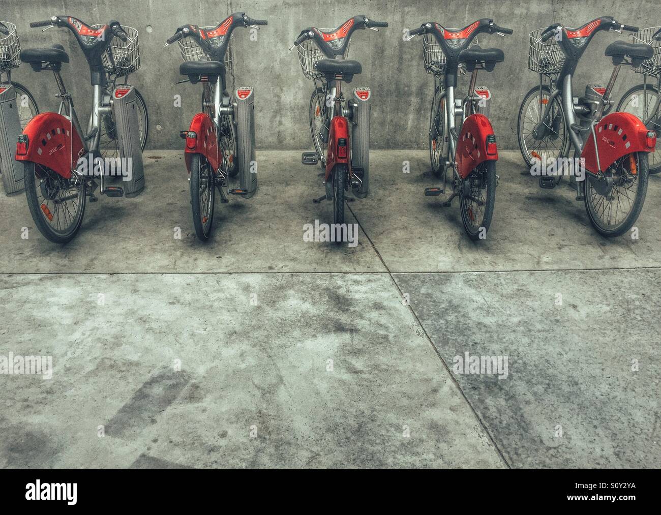 Public bicycle rental hires stock photography and images Alamy