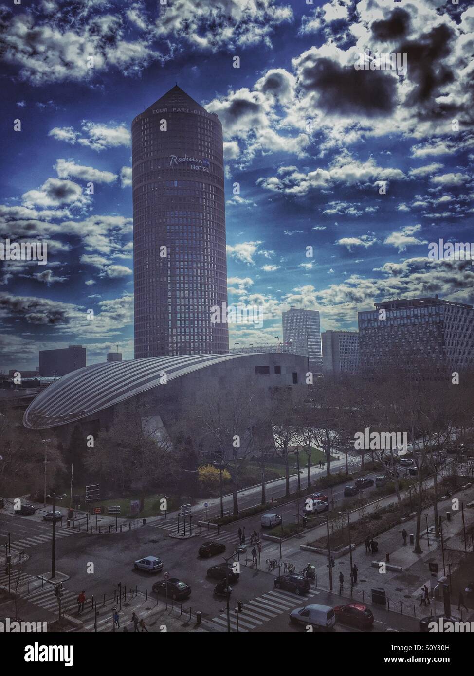 Part Dieu tour Lyon France - Smartphone Captured Stock Image