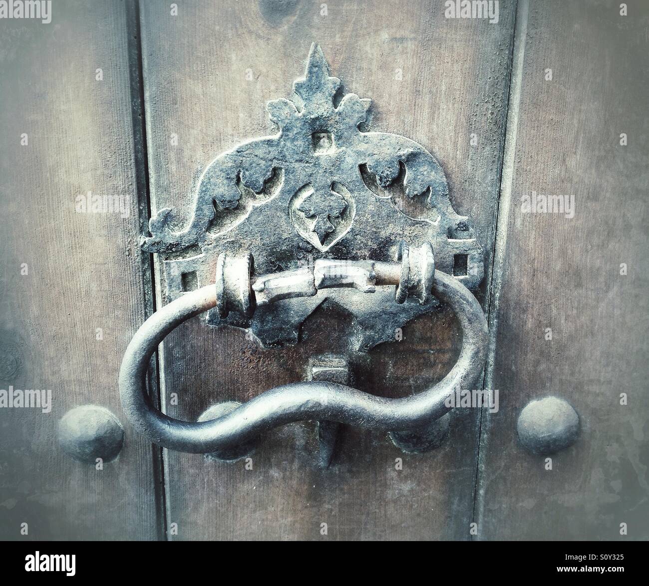 Door knocker - Smartphone Captured Stock Image