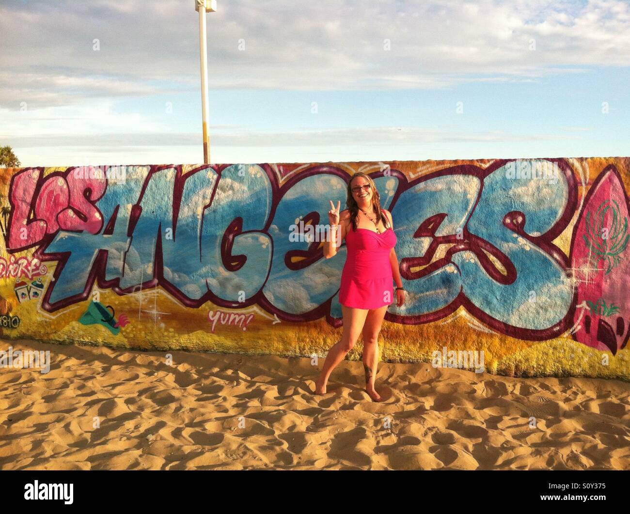 On Venice beach in los Angeles California 2013 Stock Photo