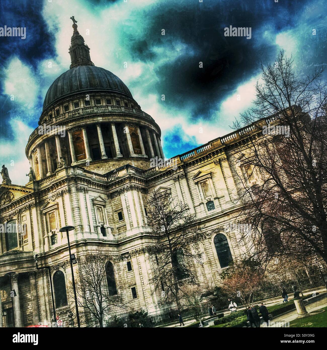 St. Paul's Cathedral, City of London, Central London, England, United Kingdom, Europe Stock Photo