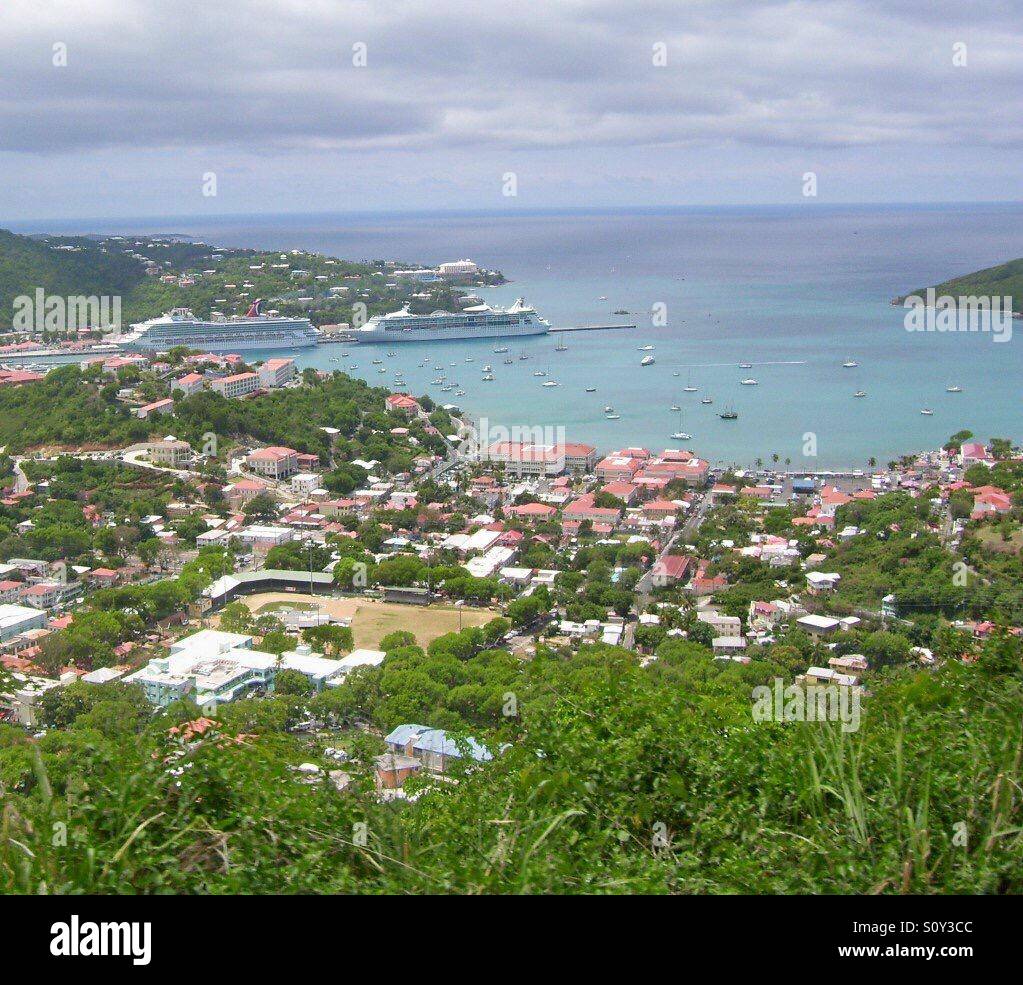 Cruise ship port in Saint Lucia Stock Photo Alamy