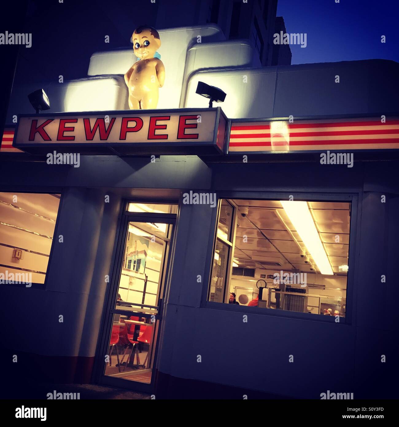 Kewpee diner in Lima Ohio. Stock Photo