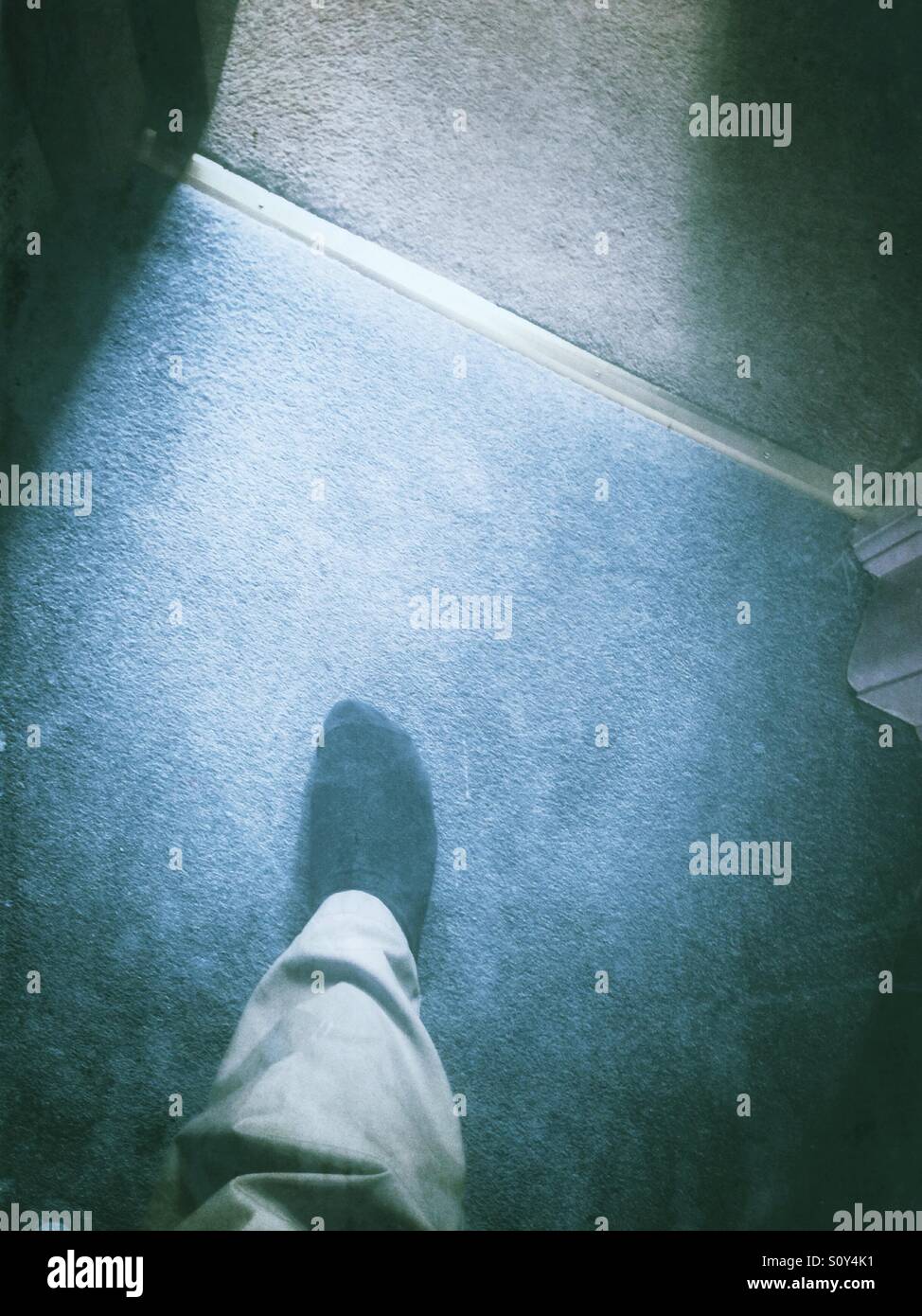 Walking into the light - Smartphone Captured Stock Image