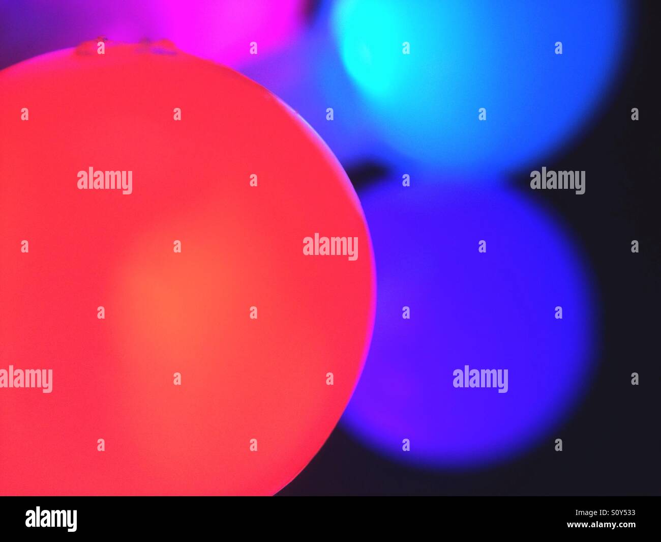 Abstract image of Christmas tree lights - Smartphone Captured Stock Image