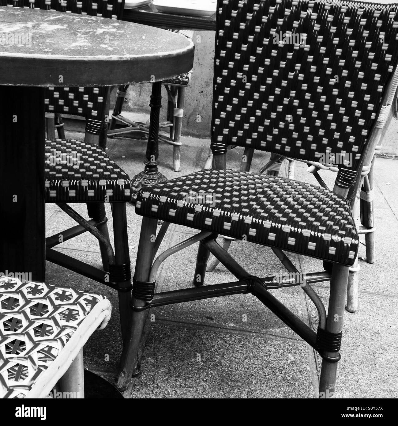 Parisian cafe culture - Smartphone Captured Stock Image