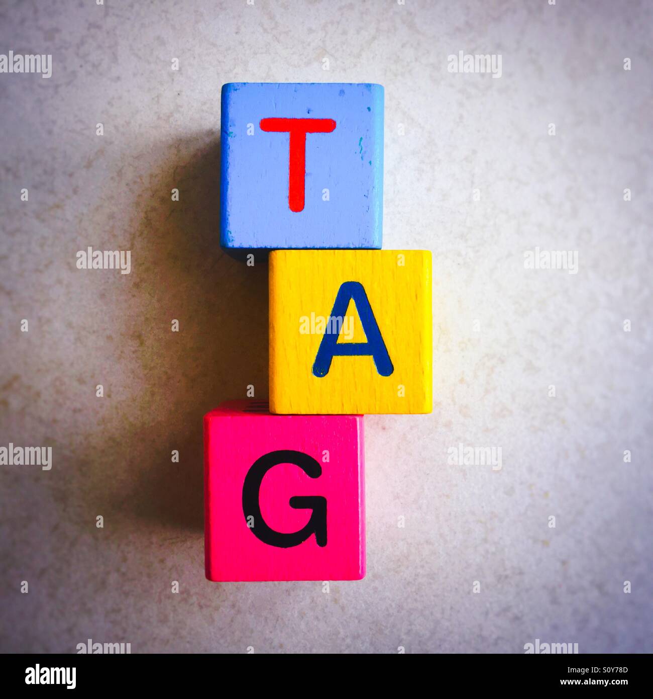 TAG - Smartphone Captured Stock Image