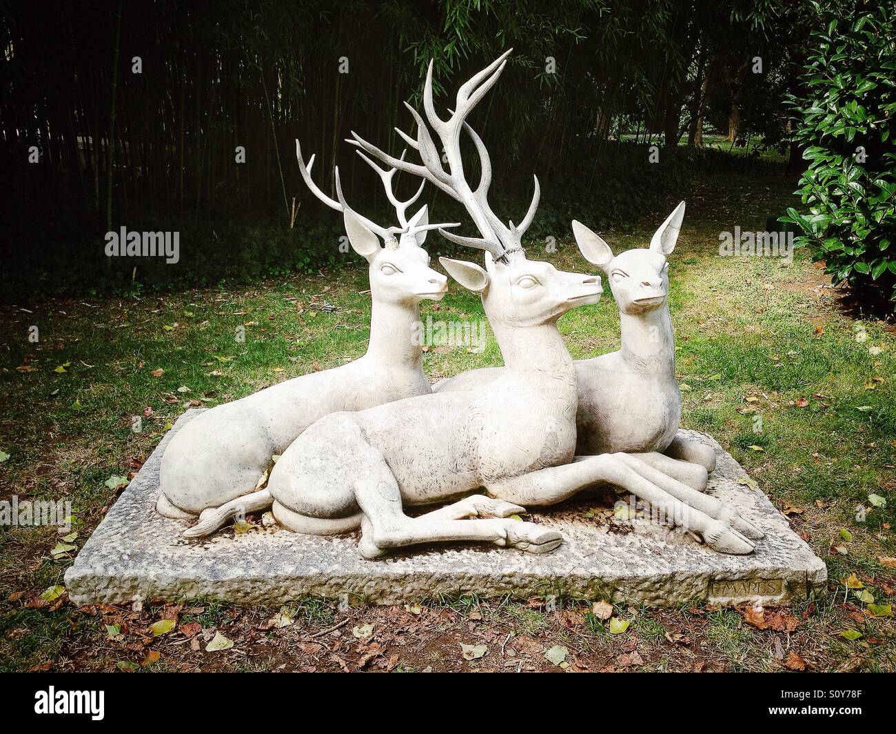 Deer sculpture Stock Photo