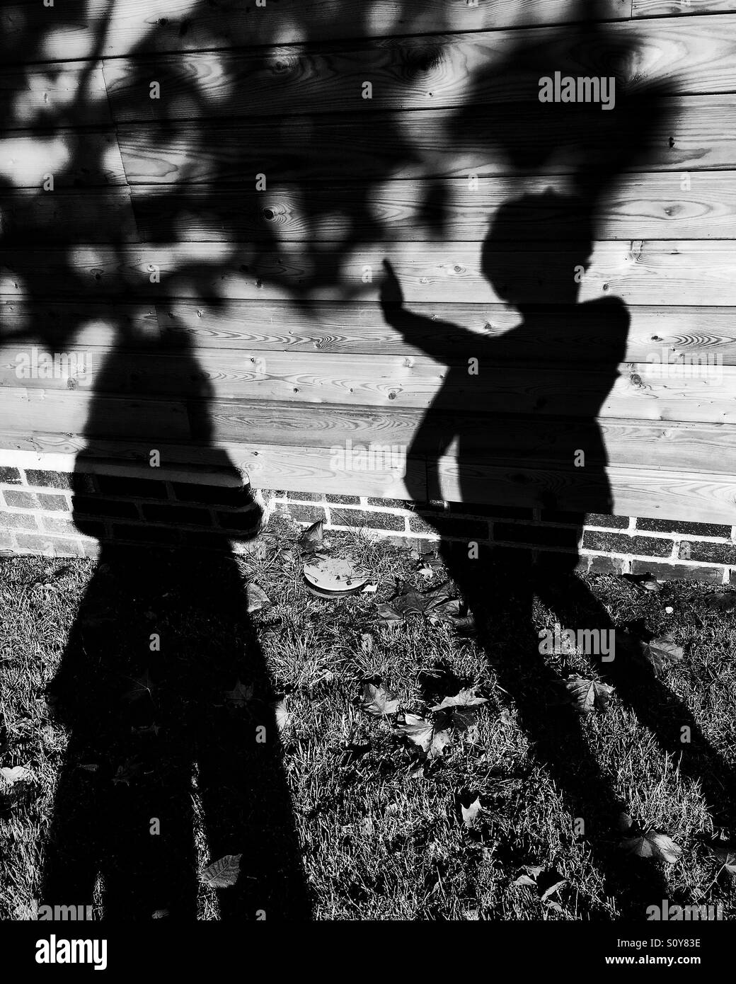 Shadow Boy Black And White Stock Photos Images Alamy