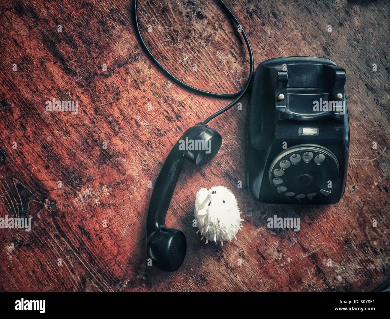 Ordering pizza - Smartphone Captured Stock Image