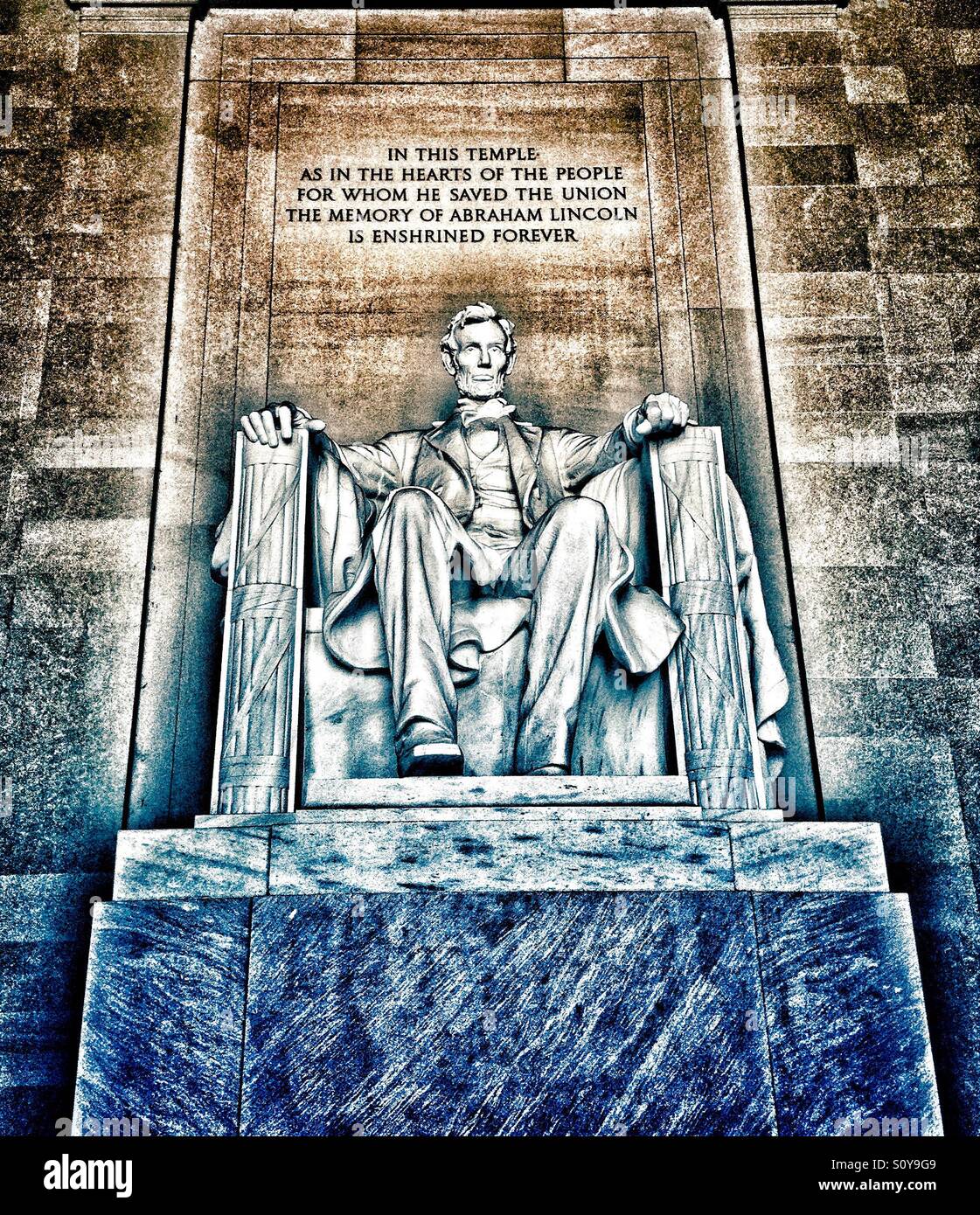 Abraham Lincoln statue in Washington DC Stock Photo Alamy