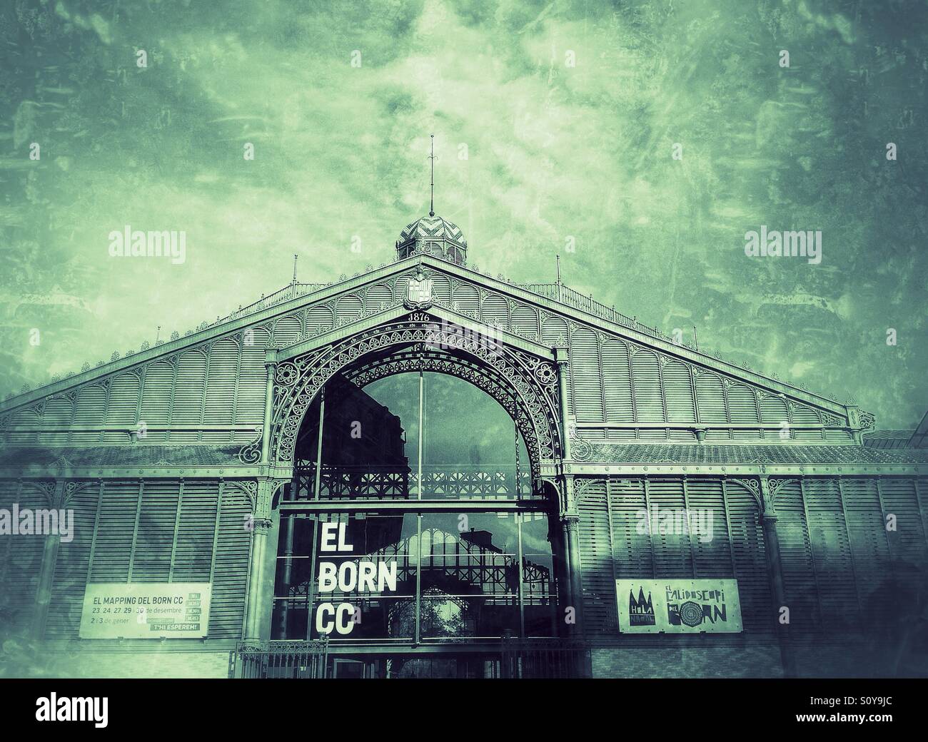 Mercat del Born in Barcelona, Spain - Smartphone Captured Stock Image