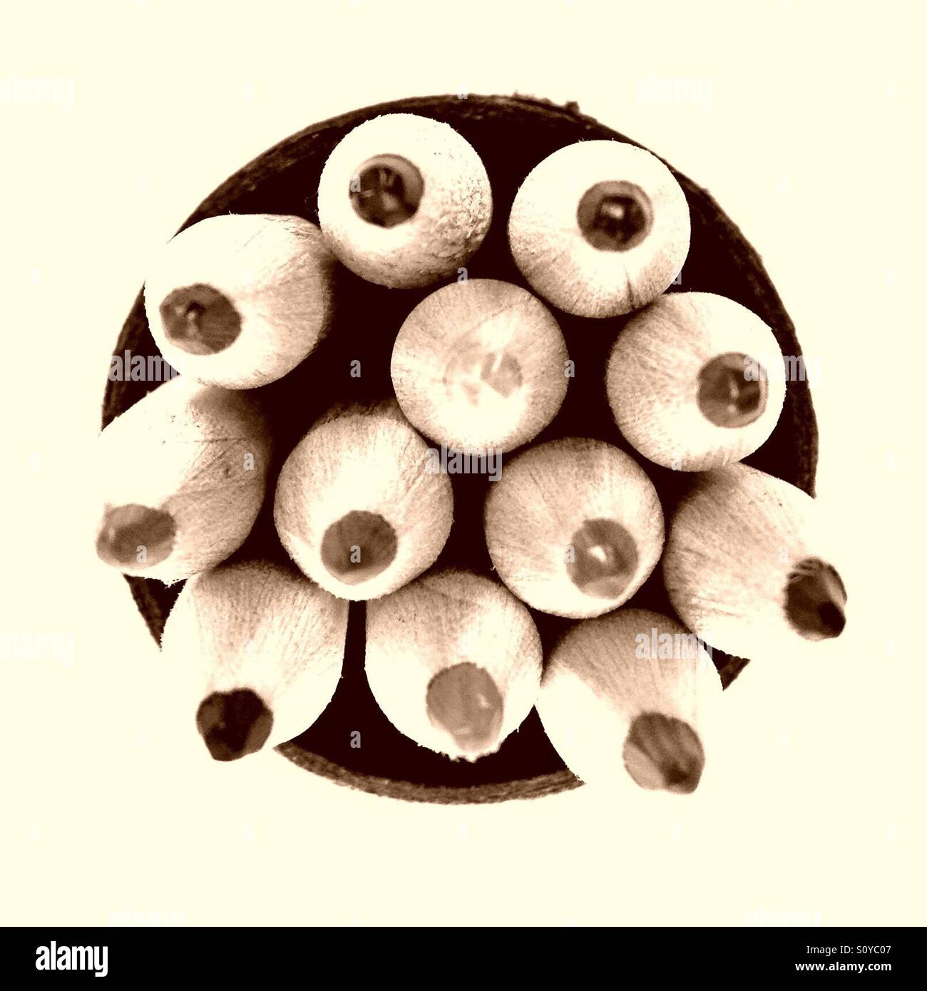 Pencil pot - Smartphone Captured Stock Image