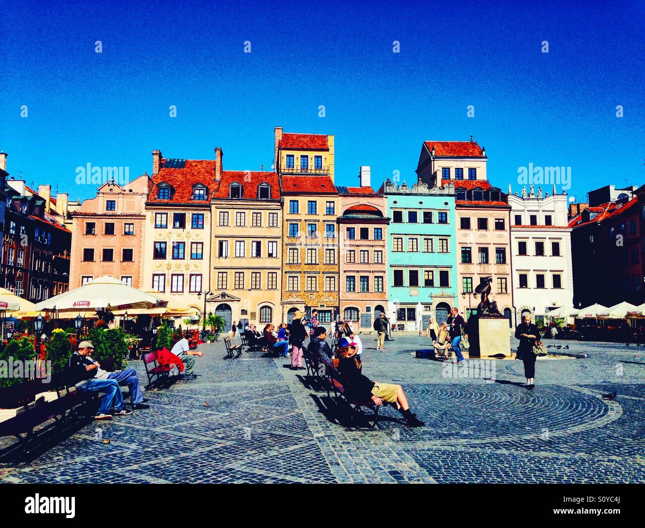 Warsaw Old Town Stock Photo - Alamy
