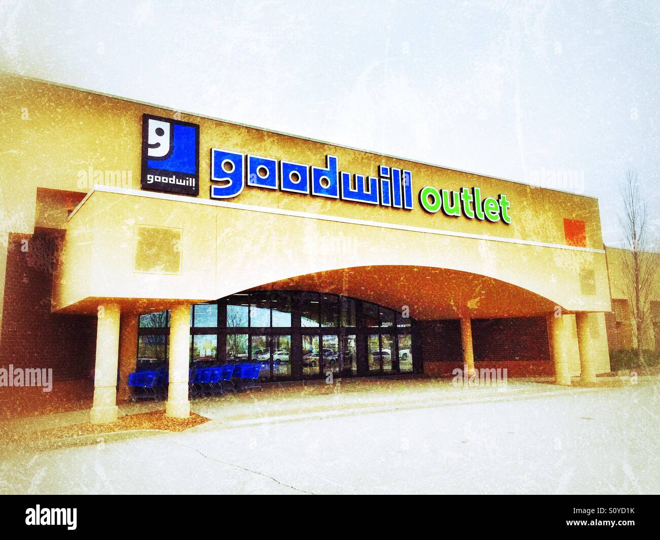 Goodwill Outlet Thrift Store Stock Photo