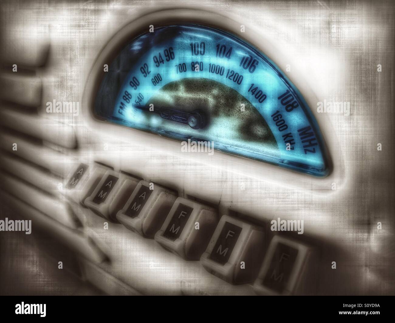 Vintage Radio - Smartphone Captured Stock Image