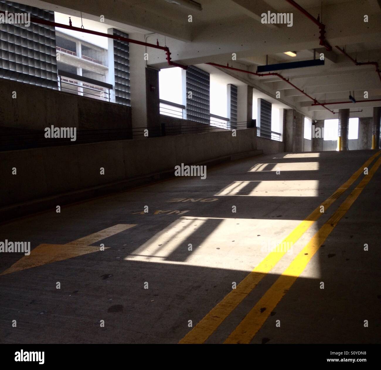 Parking garage - Smartphone Captured Stock Image