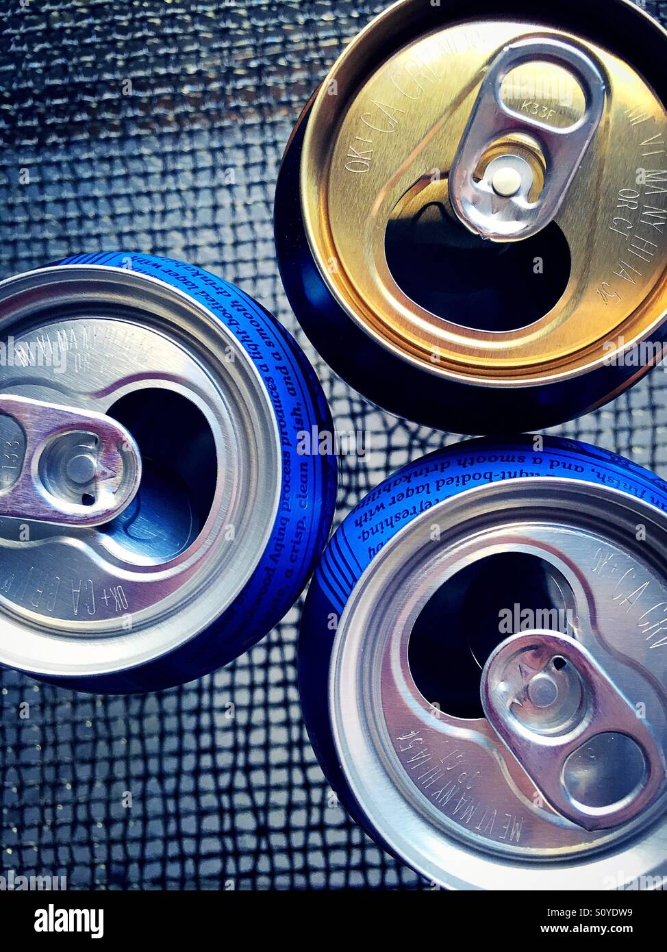 Metal cans - Smartphone Captured Stock Image