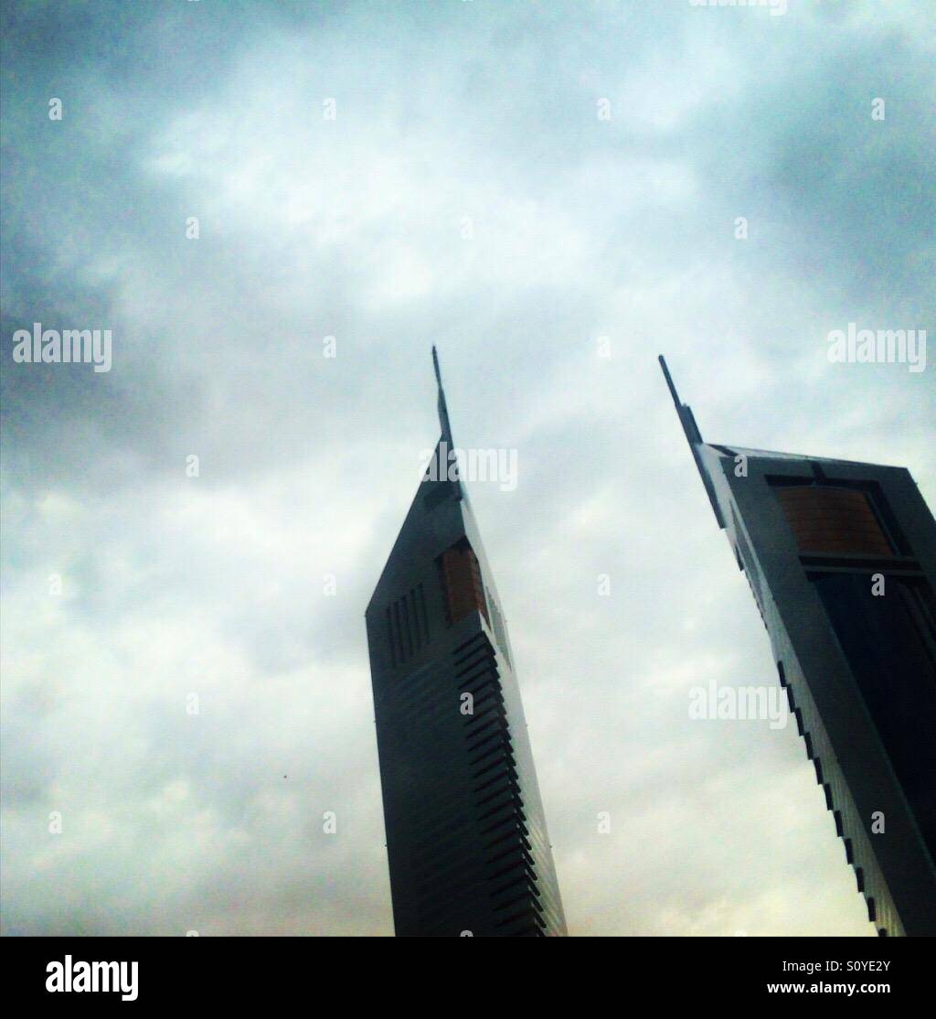 There is a story saying that one tower should symbolize a man and the