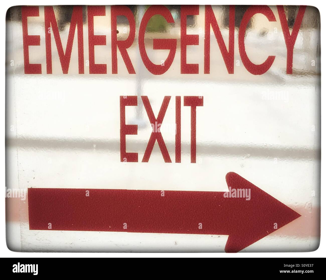 Bus emergency exit sign hires stock photography and images Alamy