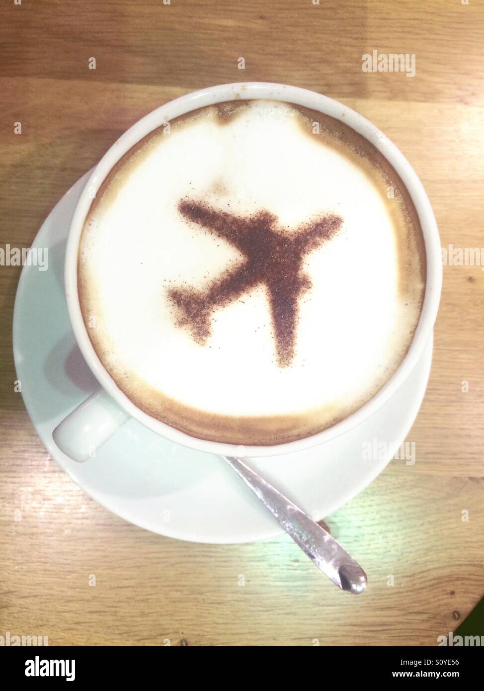 Coffee on the DXB airport Stock Photo