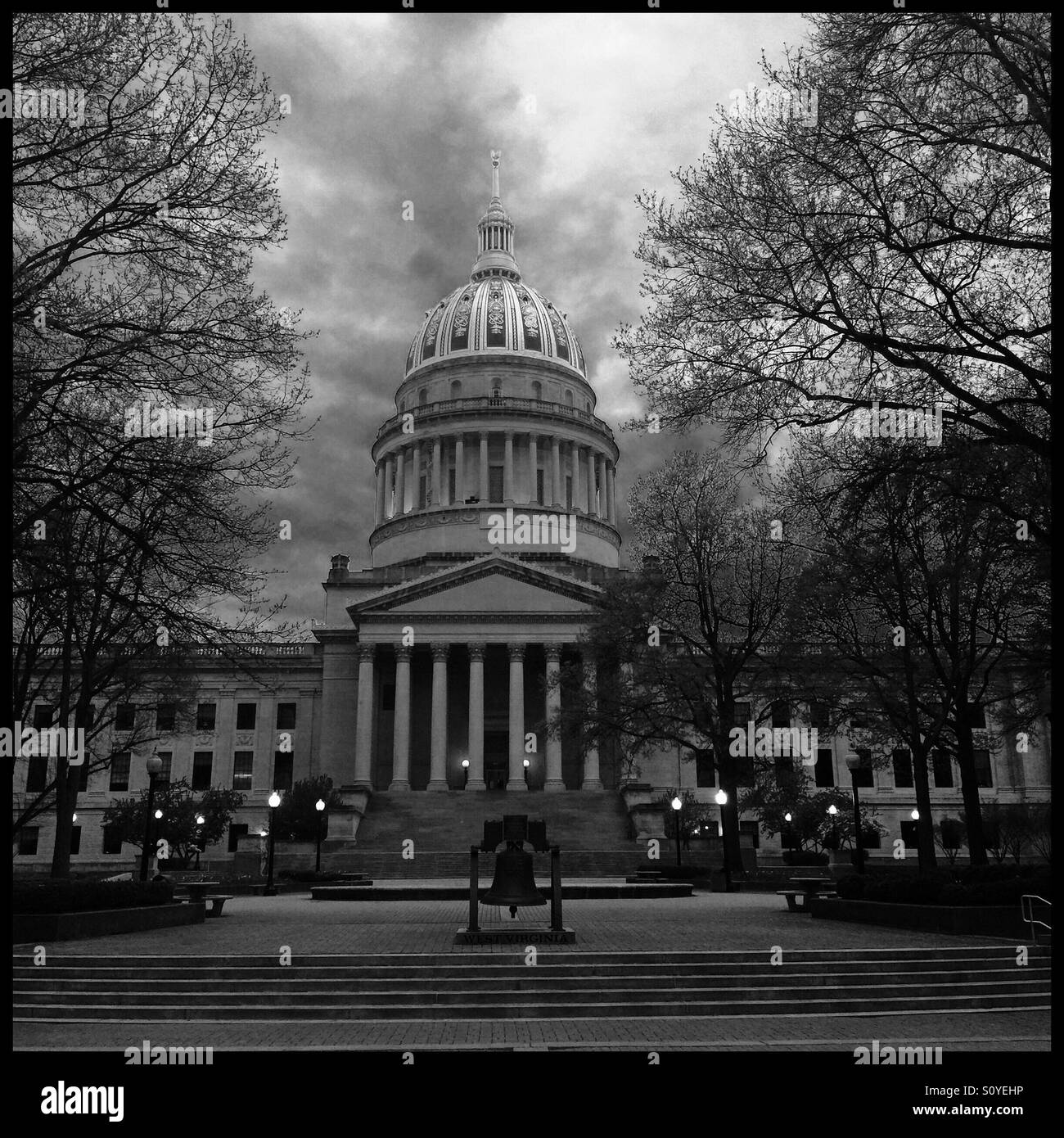 West Virginia state Capitol building in the city of Charleston Stock Photo