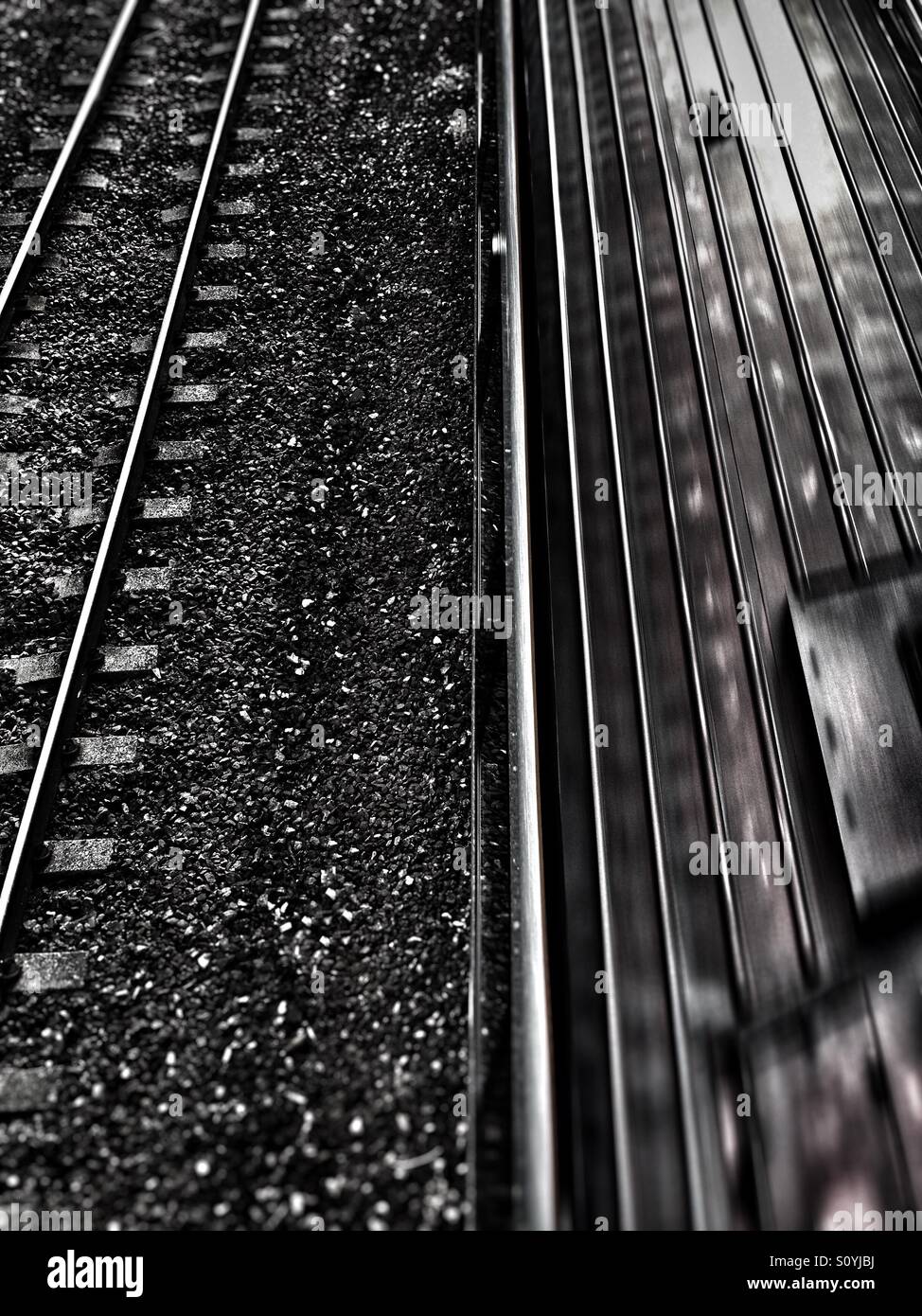 Train going past - Smartphone Captured Stock Image