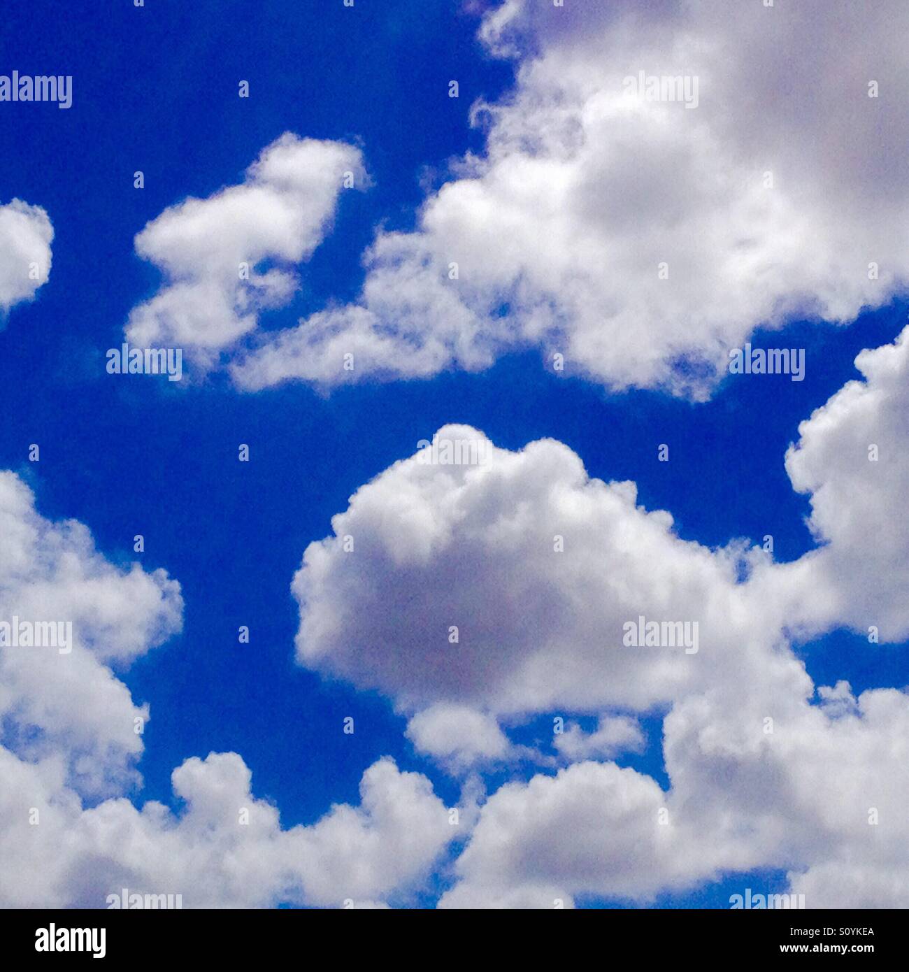 Clouds and blue sky - Smartphone Captured Stock Image