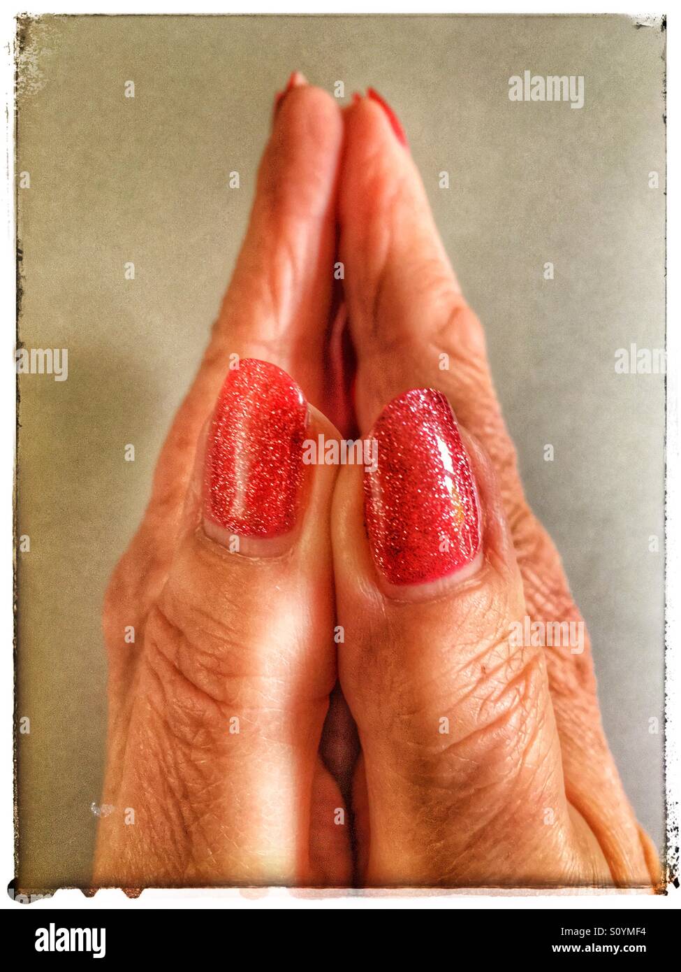 Sparkly nail polish hires stock photography and images Alamy