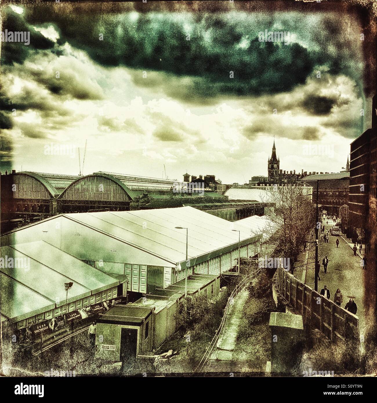 Kings cross & St Pancras, London, England - Smartphone Captured Stock Image