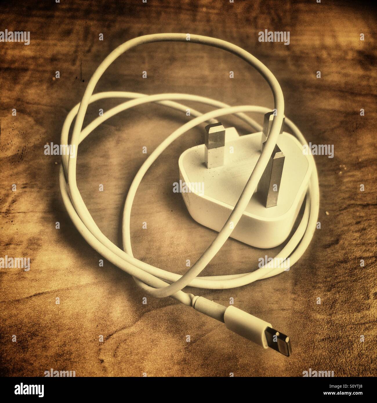 Mobile phone charger - Smartphone Captured Stock Image