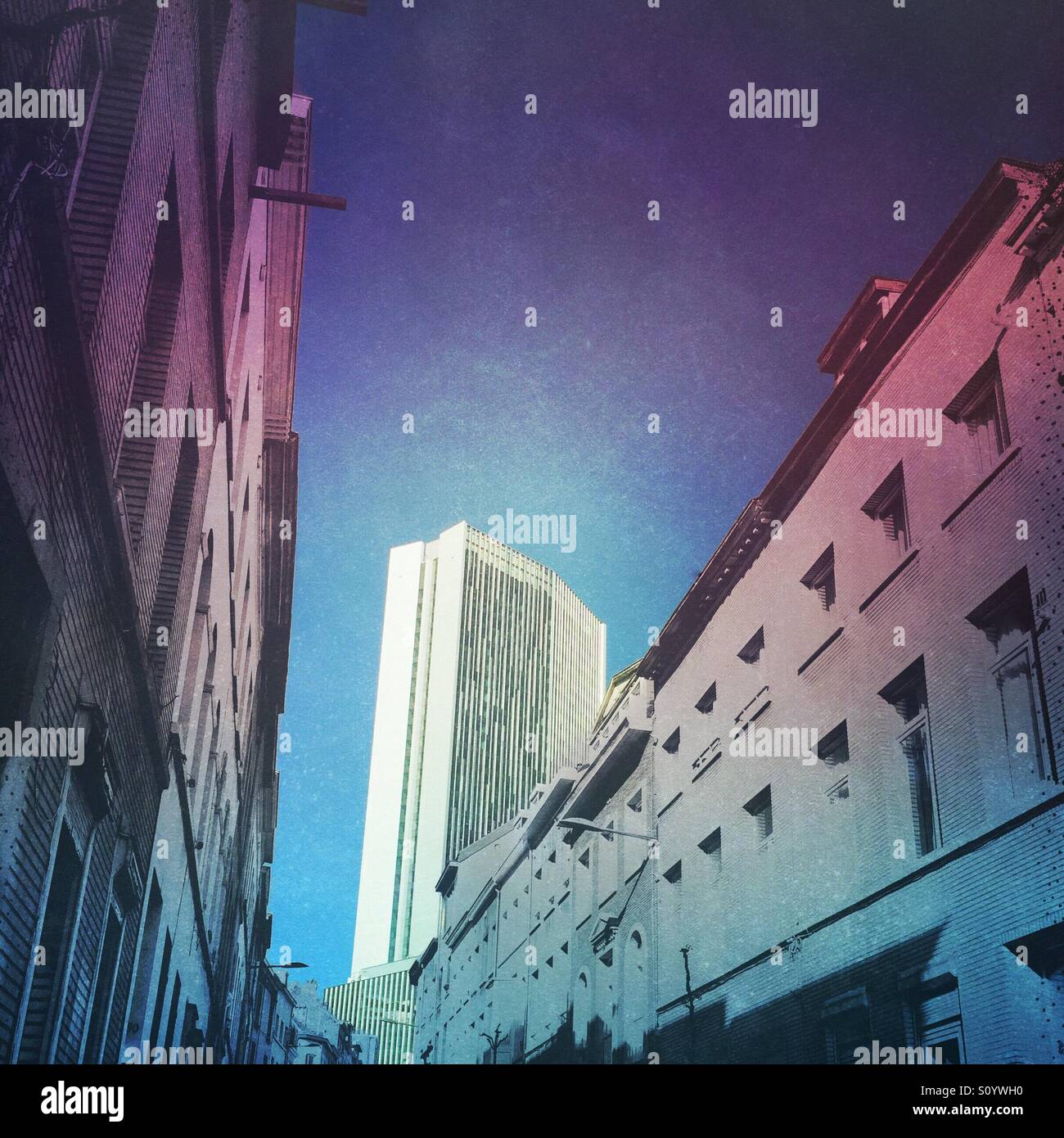 New and old buildings in cityscape - Smartphone Captured Stock Image