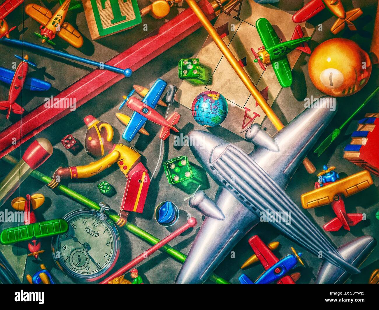Child's world of toys Stock Photo