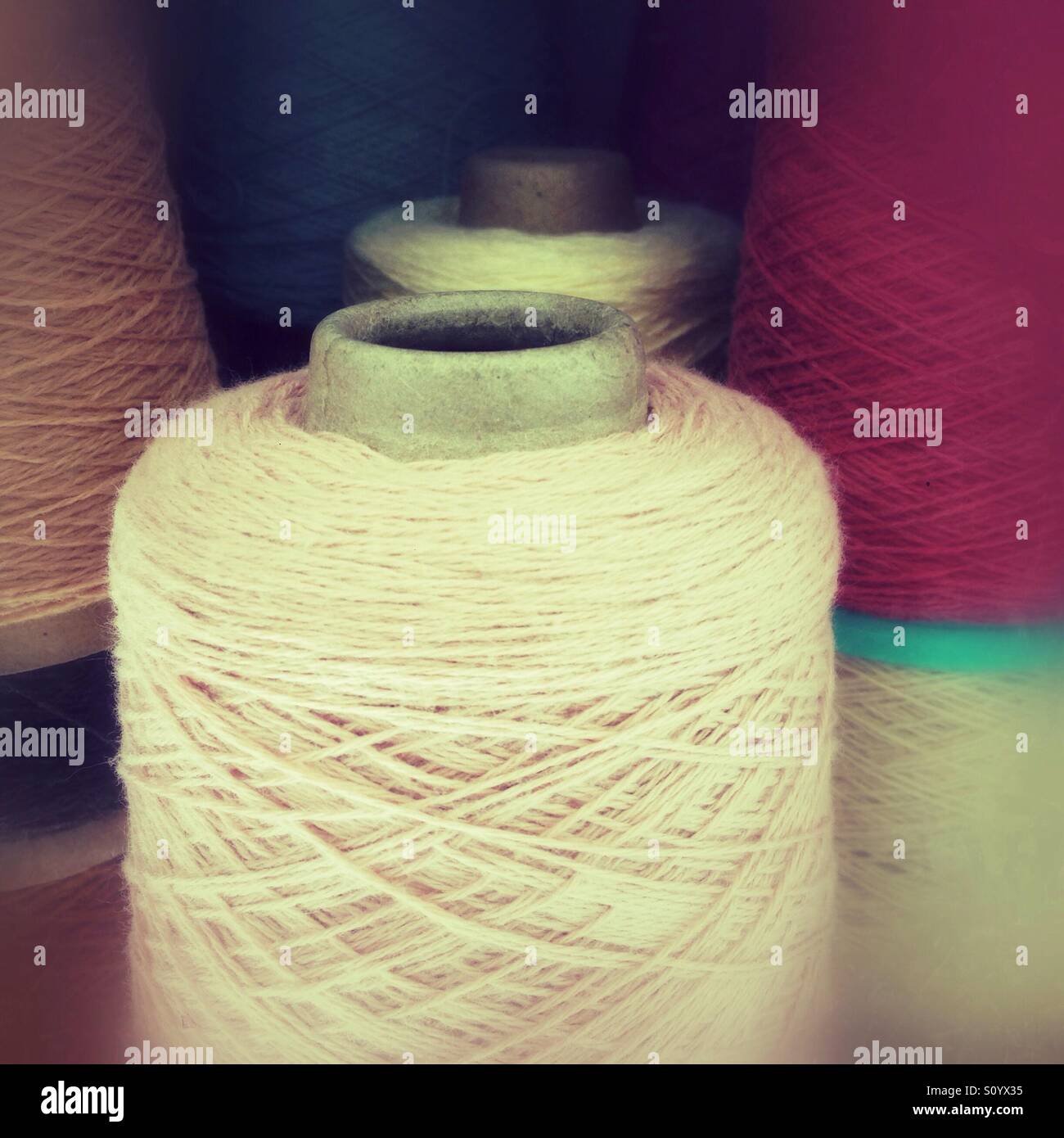 Yarn cones hires stock photography and images Alamy