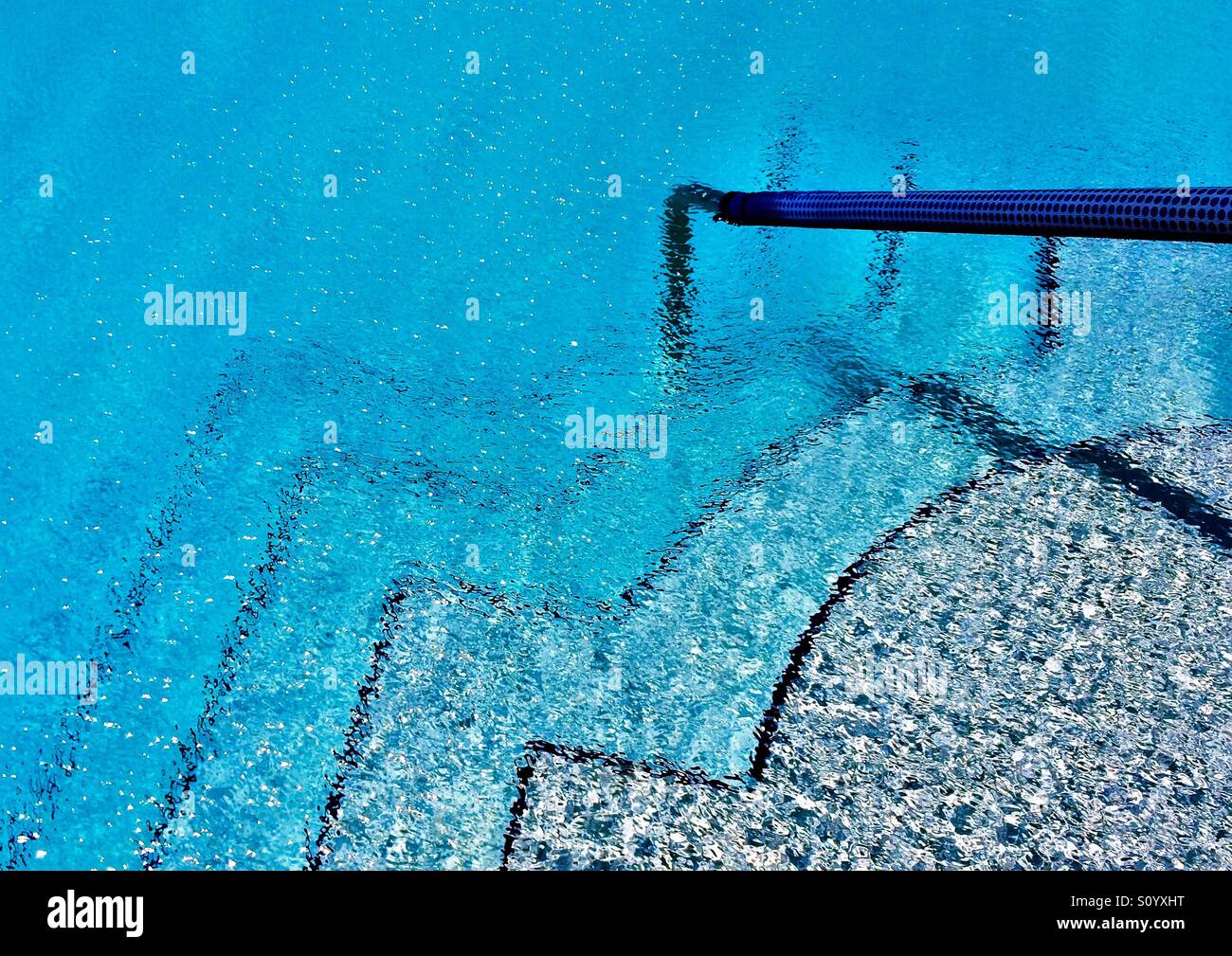 Pool. Swim. Now! - Smartphone Captured Stock Image