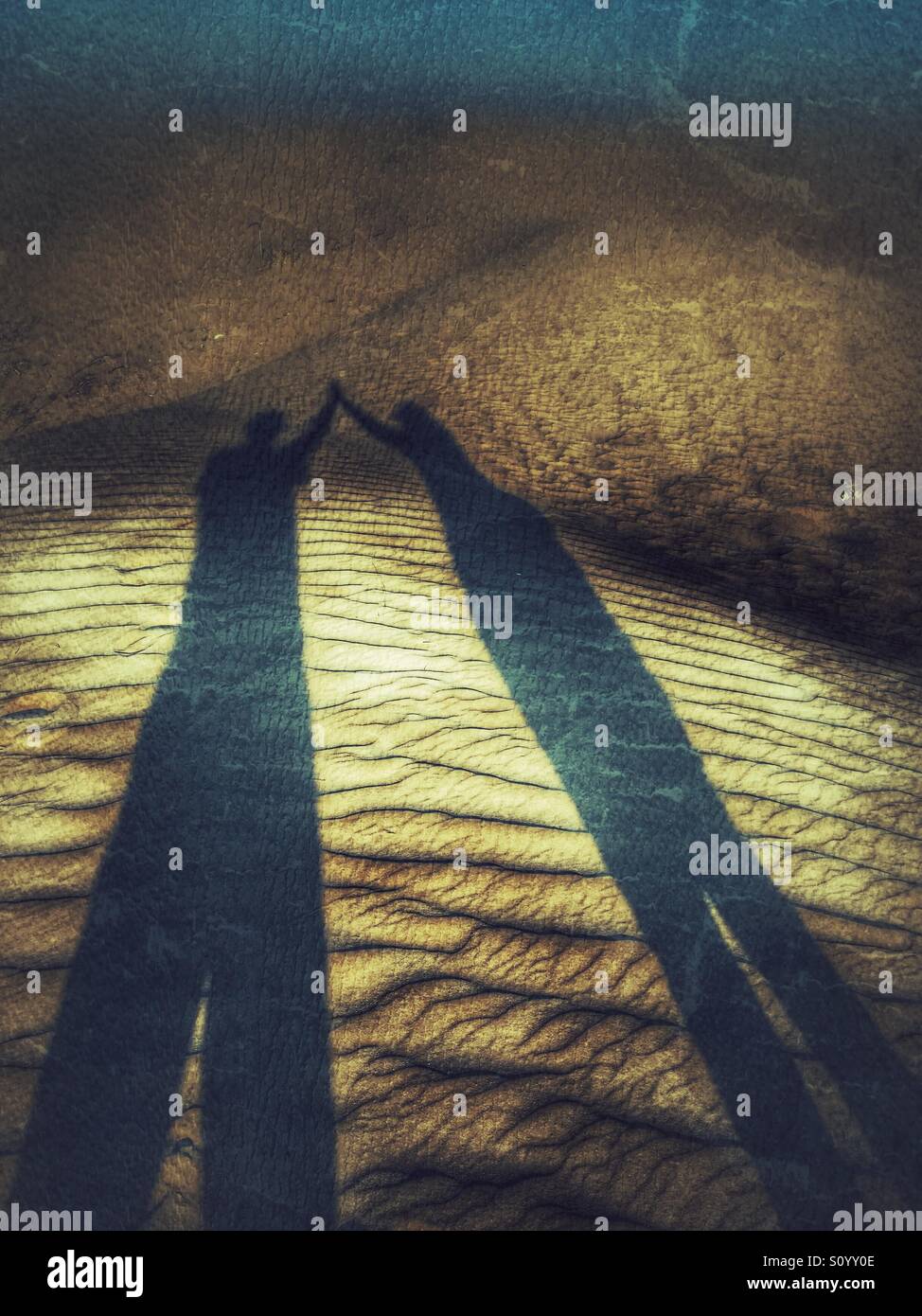 United shadows - Smartphone Captured Stock Image