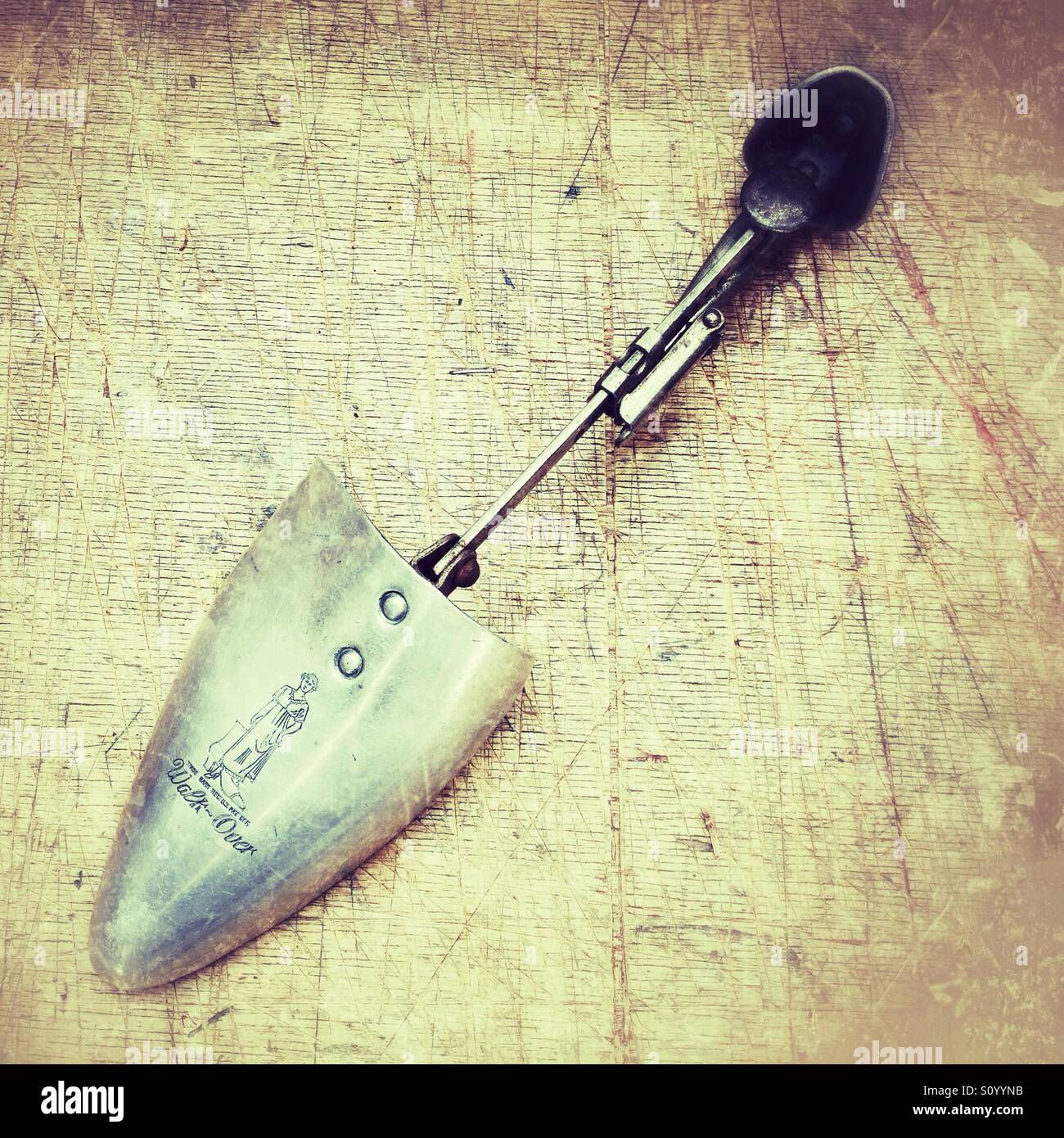 Old metal shoe horn Stock Photo Alamy