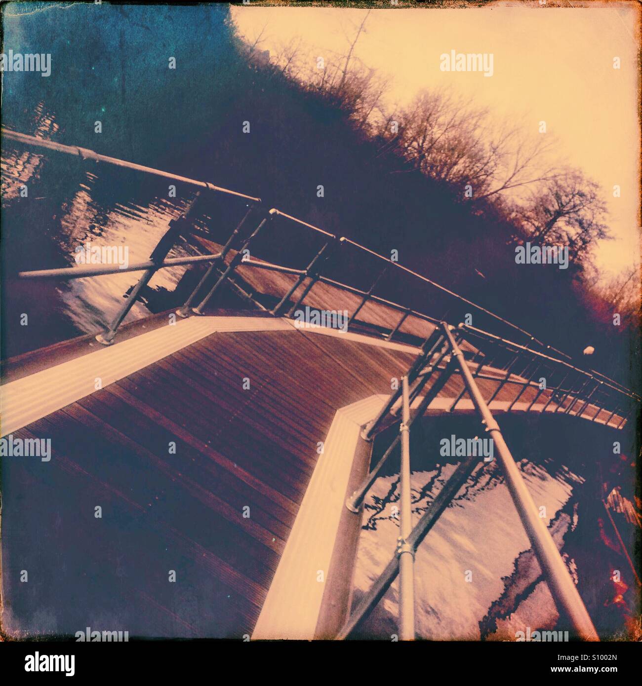 Surreal walkway - Smartphone Captured Stock Image