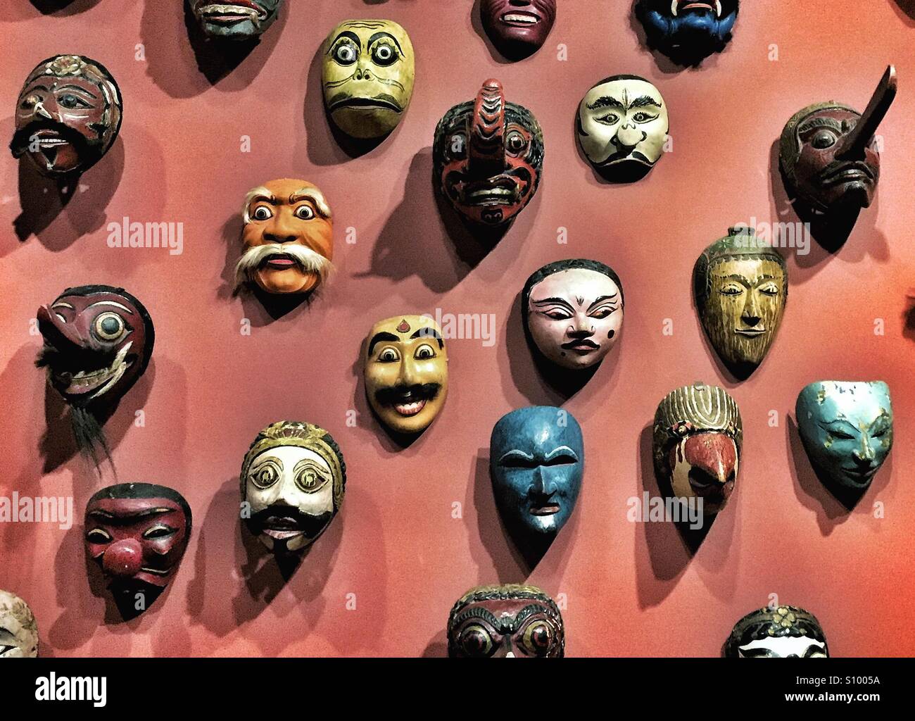 Javanese masks Stock Photo