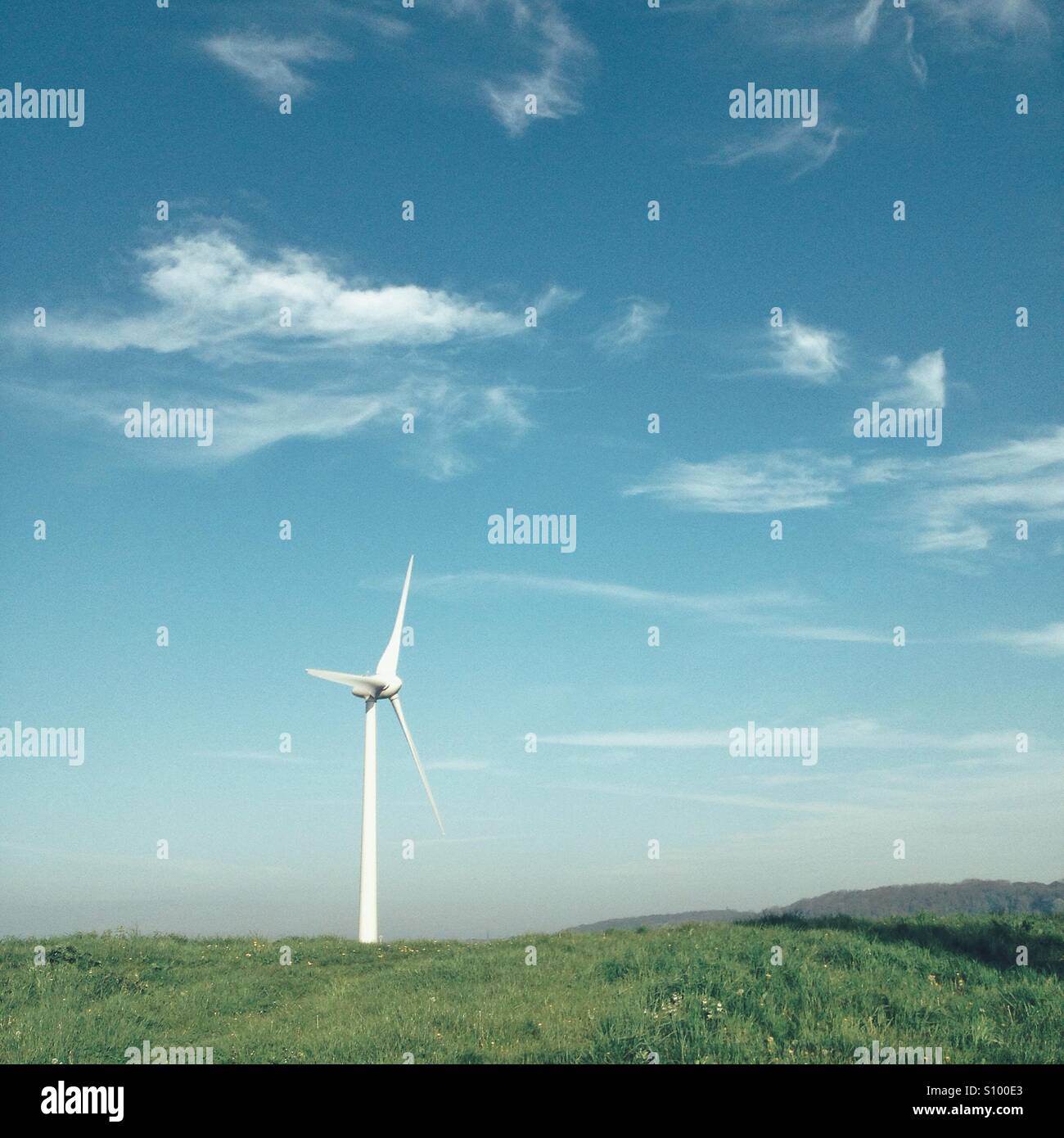 Wind turbine. - Smartphone Captured Stock Image