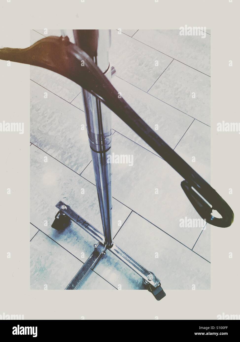 Empty clothes hanger in shop - Smartphone Captured Stock Image