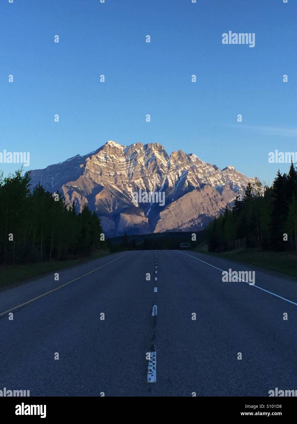 TransCanada and Cascade Mountaims - Smartphone Captured Stock Image