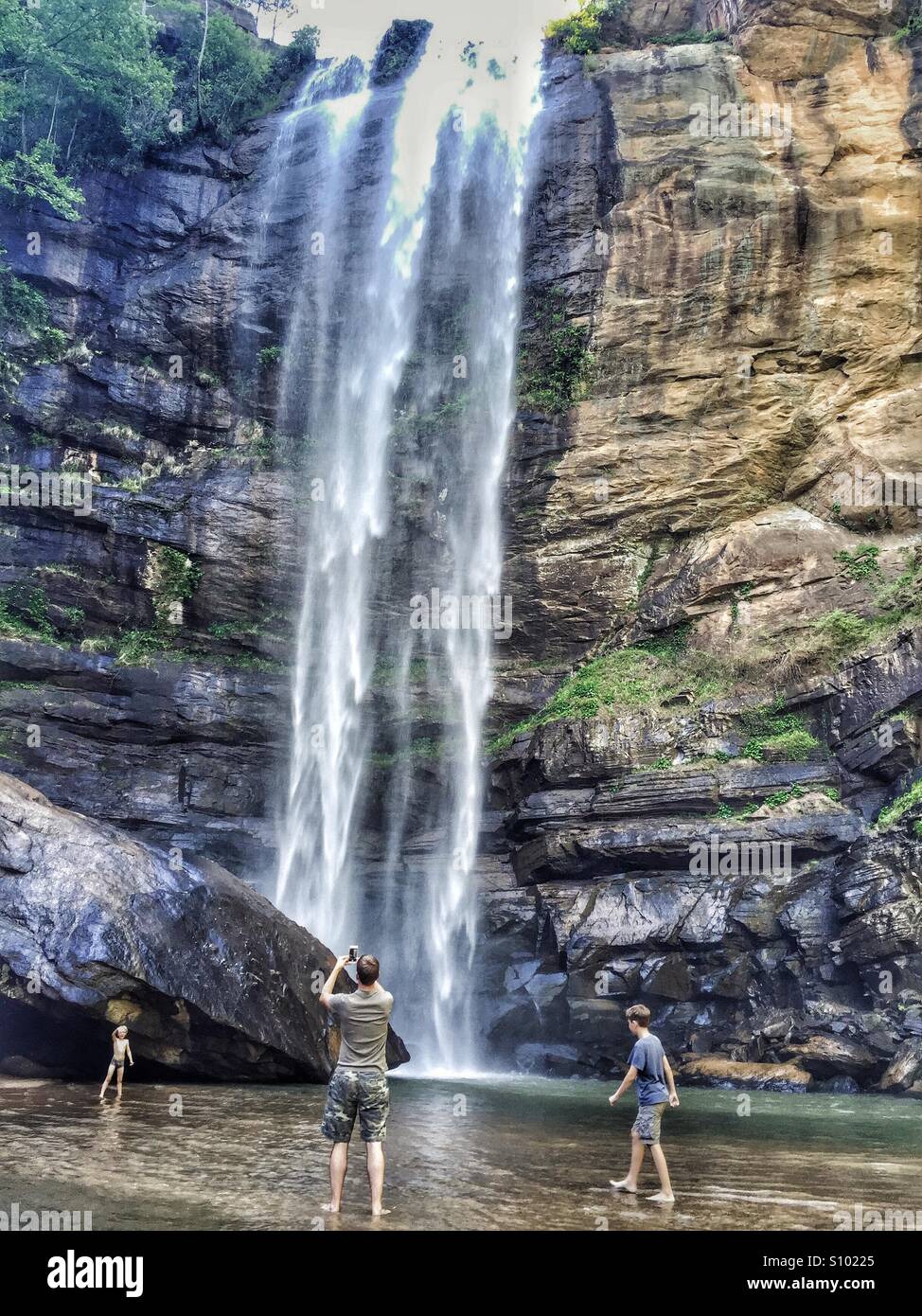 Toccoa falls, Stock Photo Alamy
