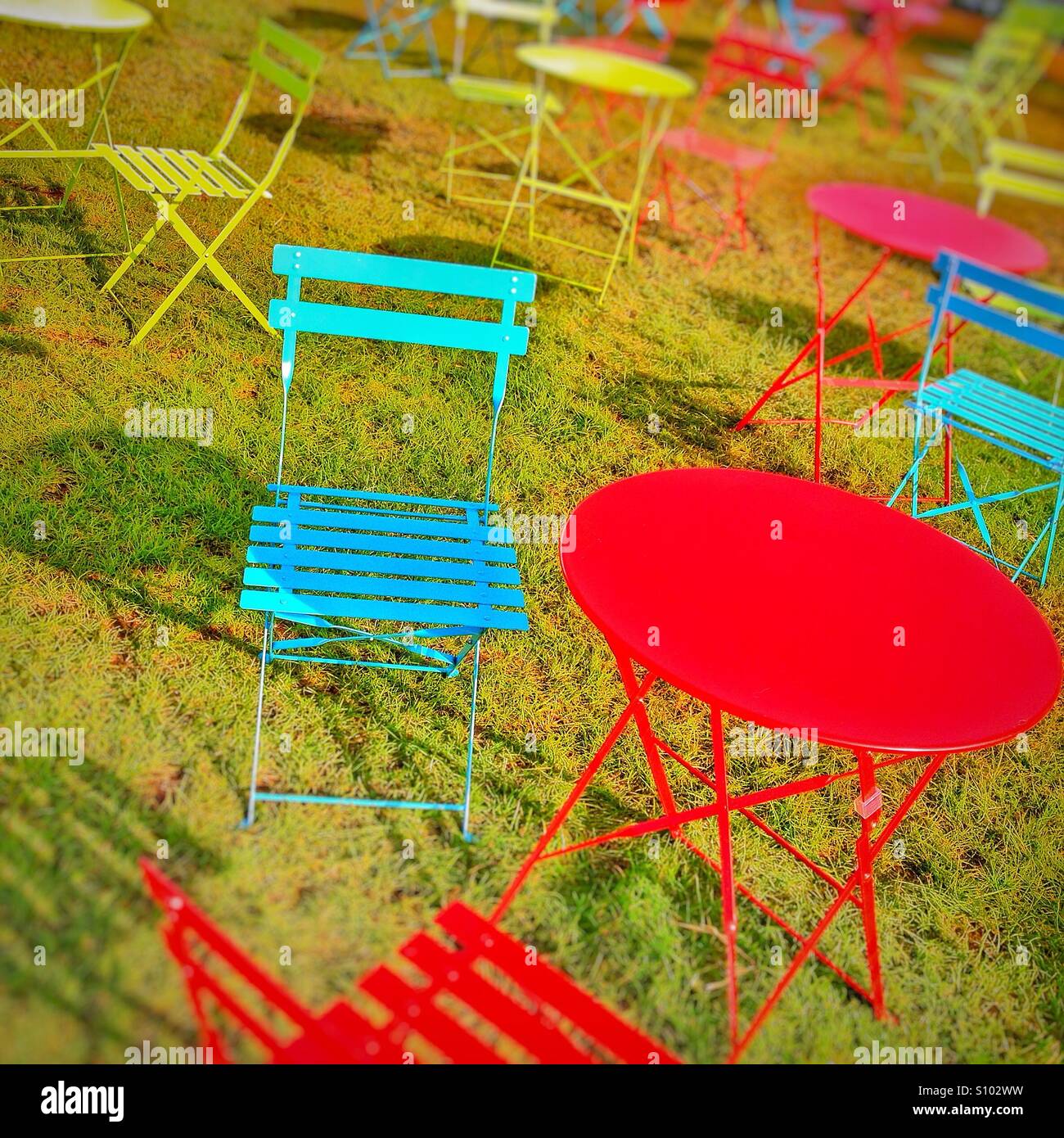 Chairs and tables - Smartphone Captured Stock Image Chairs and tables - Smartphone Captured Stock Image