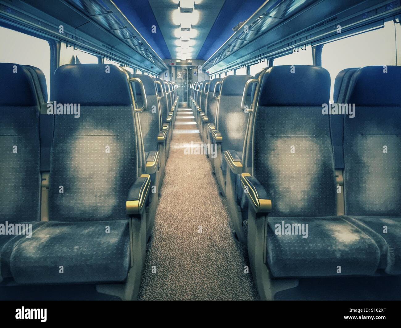 Train interior Switzerland - Smartphone Captured Stock Image