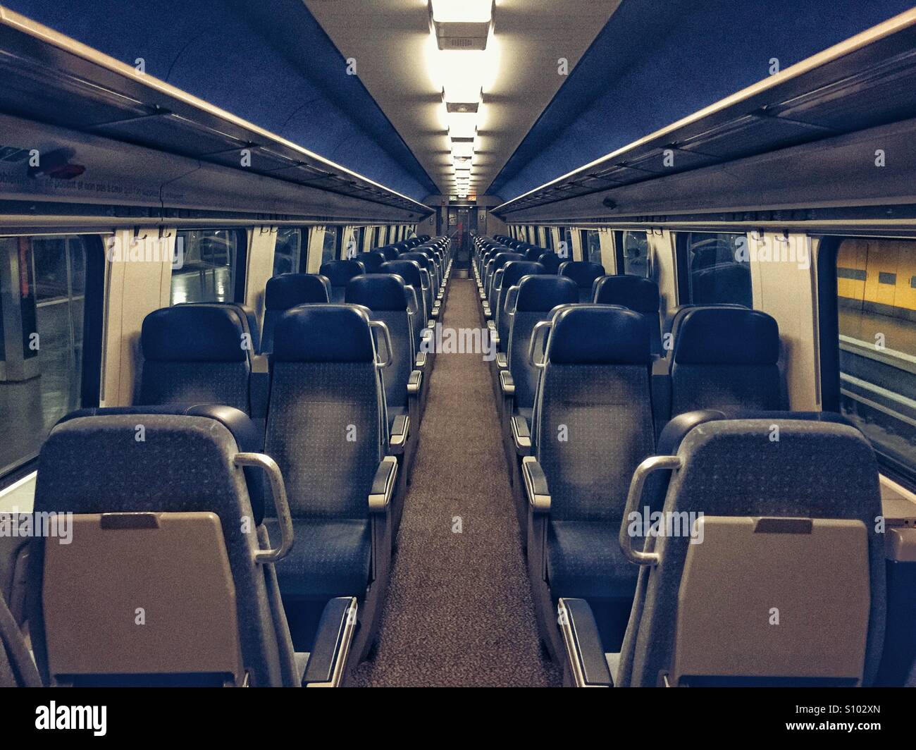 Emply train - Smartphone Captured Stock Image