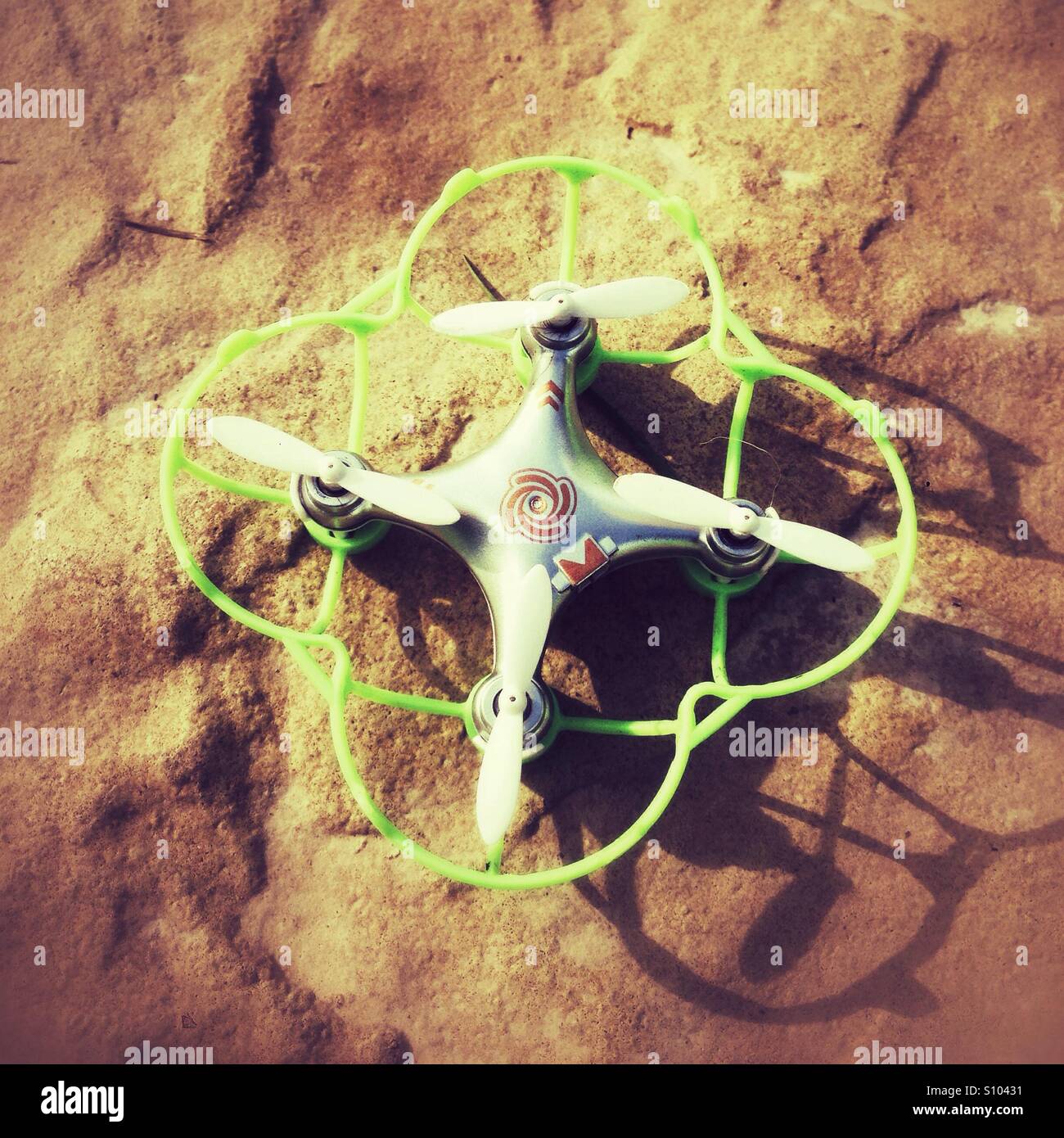 Cheerson cx-10a micro or nano quadcopter drone. - Smartphone Captured Stock Image