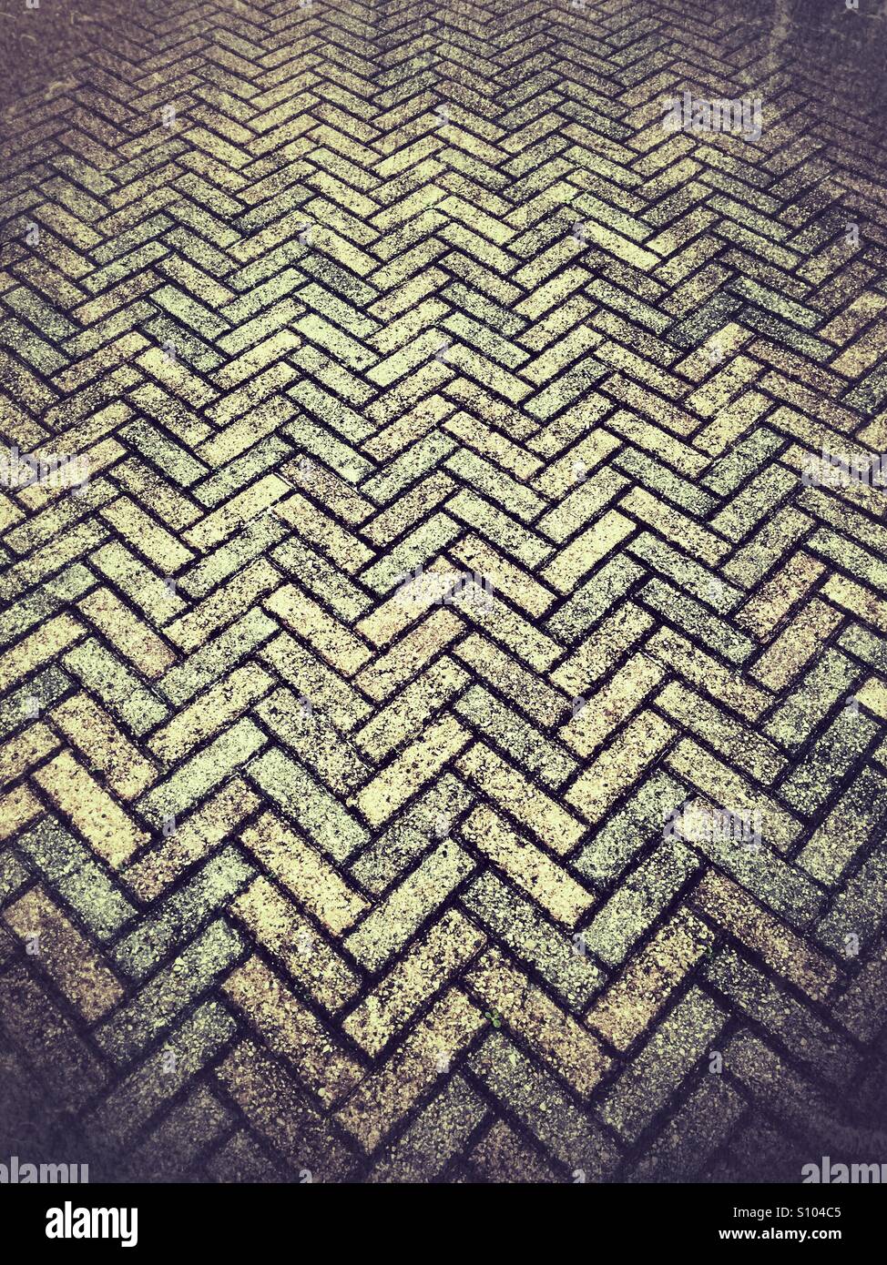Herringbone driveway in London Stock Photo Alamy